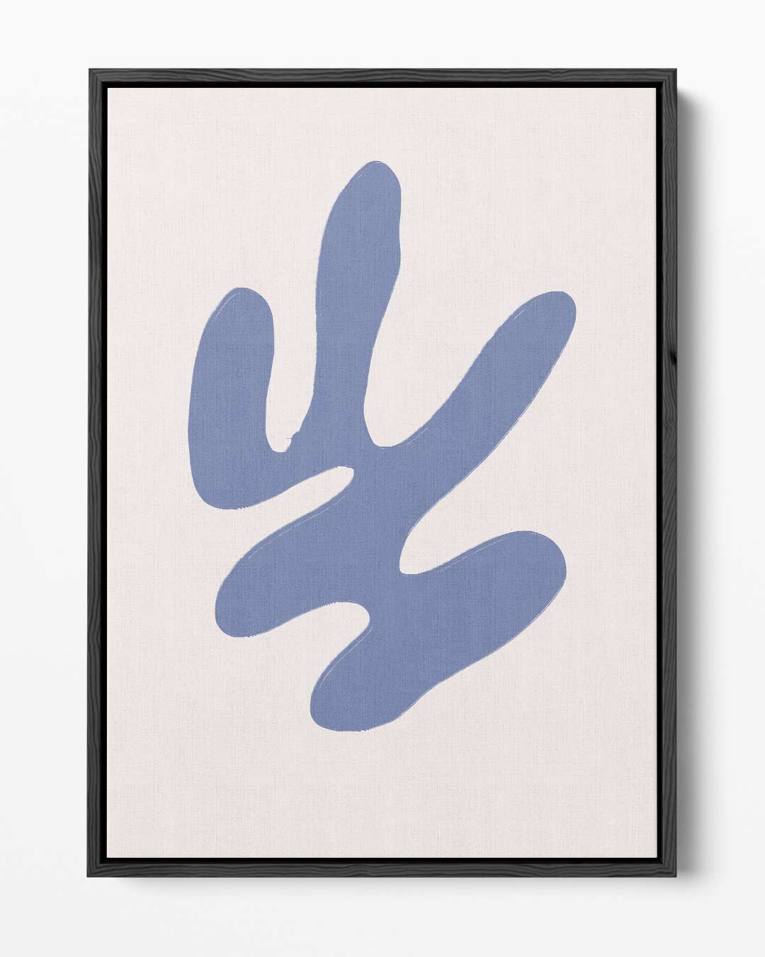 Blauwe Organische Vormen Kunstwerk-canvas-dibond-plexiglas-wanddecoratie-WallArtistic