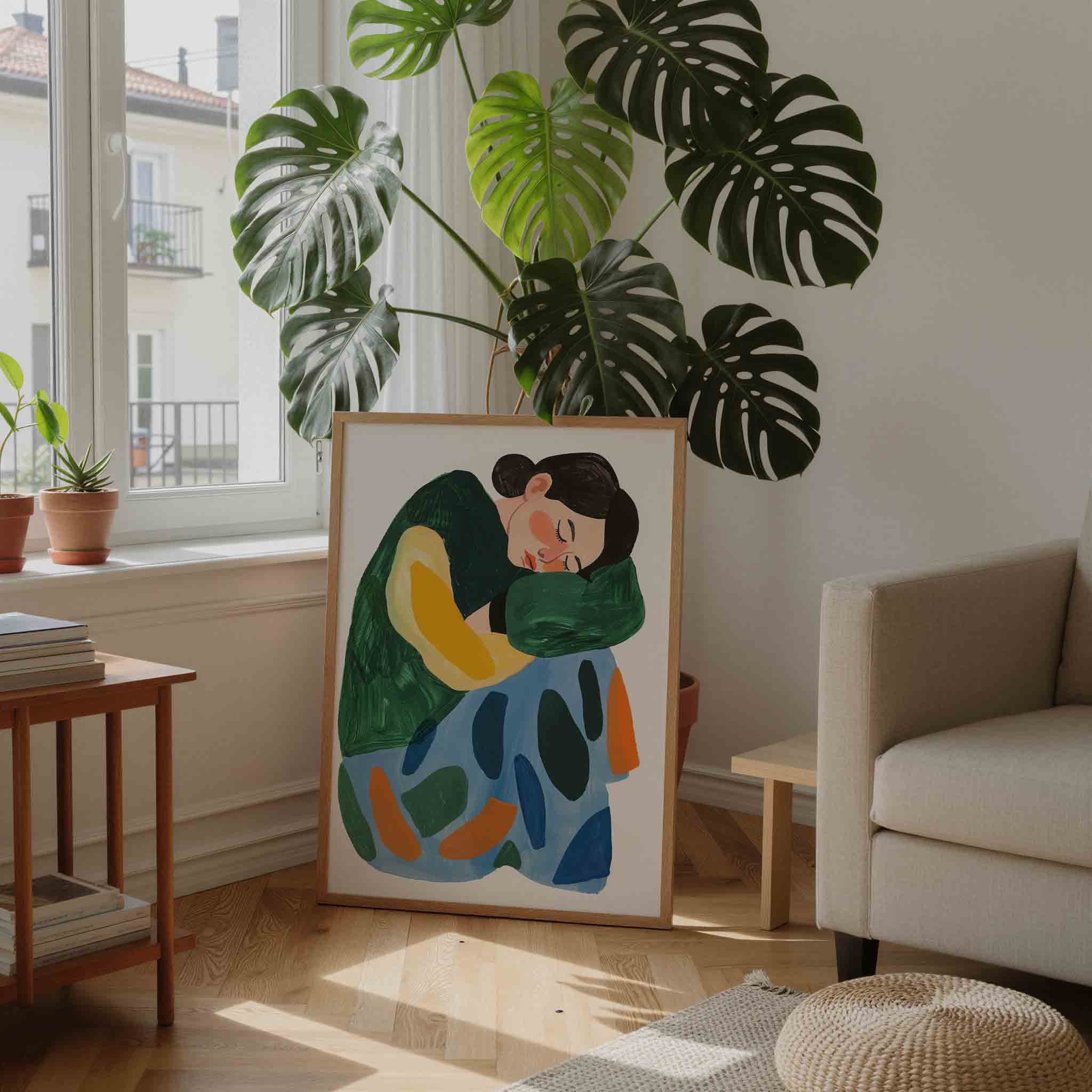 Slapende figuur Poster