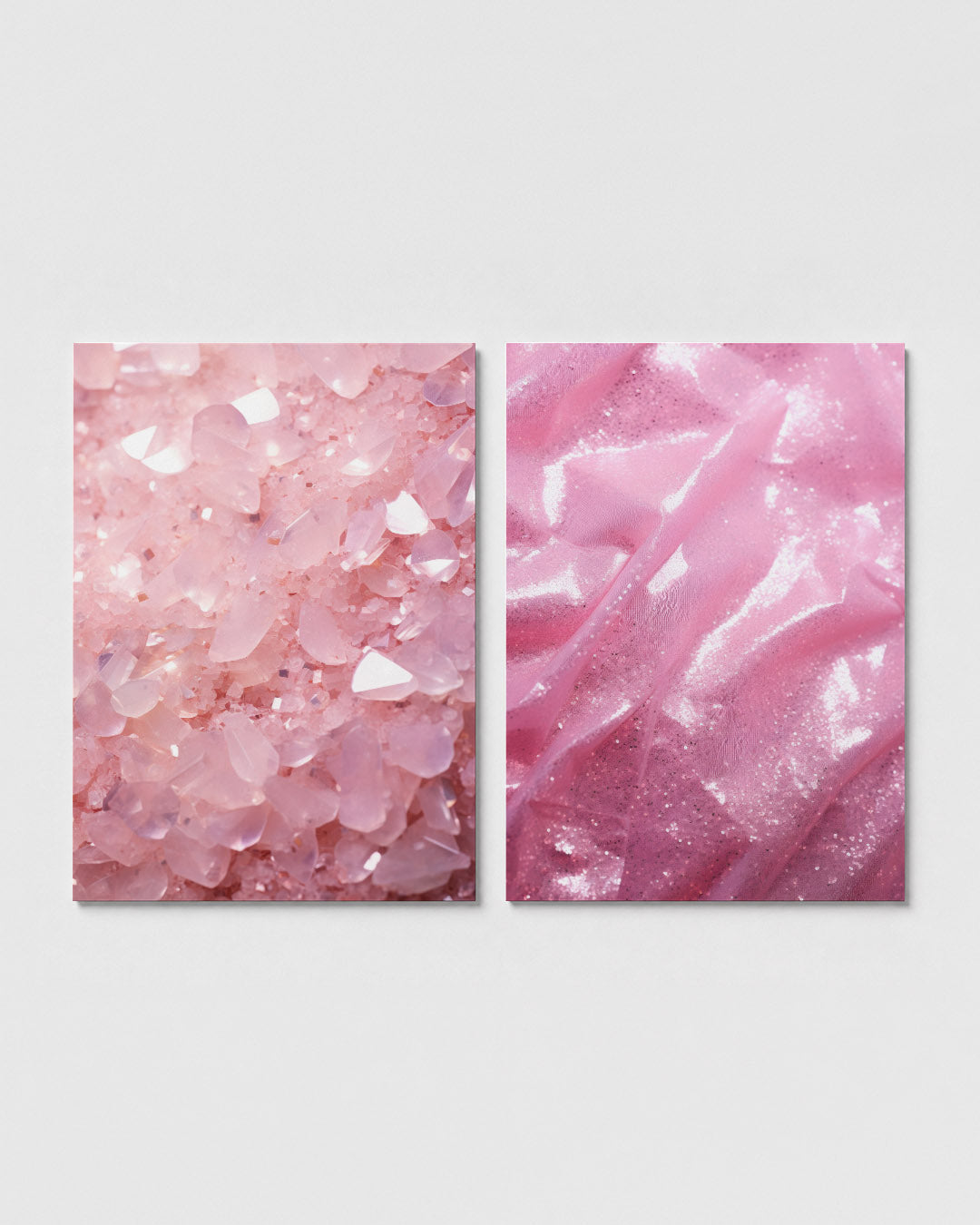 Roze kristaltextuur Posterset