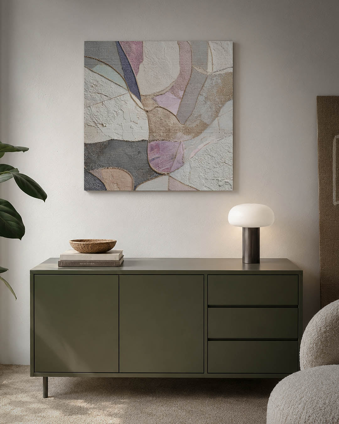 Organische vormen compositie Kunstwerk