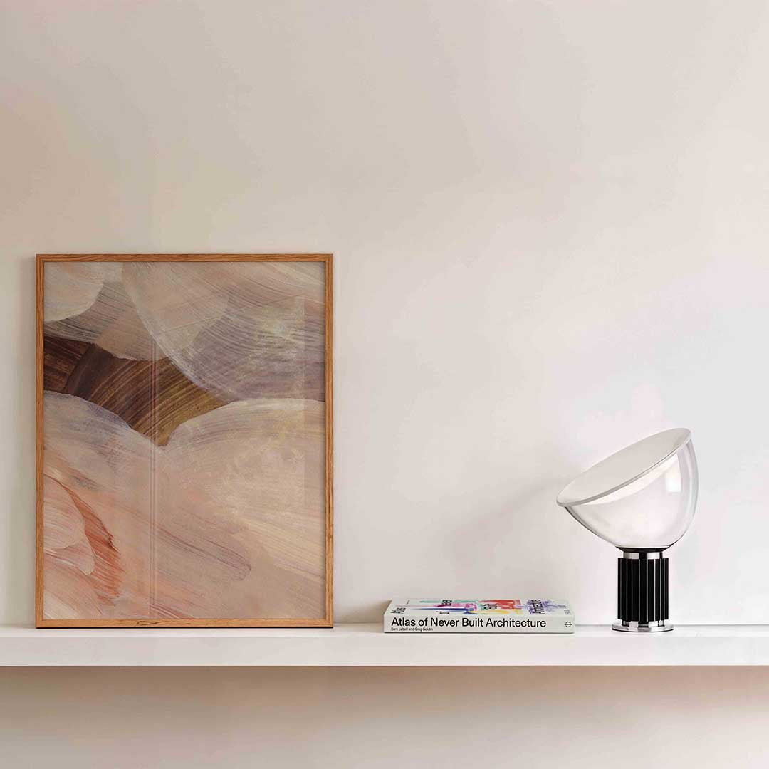 Abstracte penseelstreken Poster