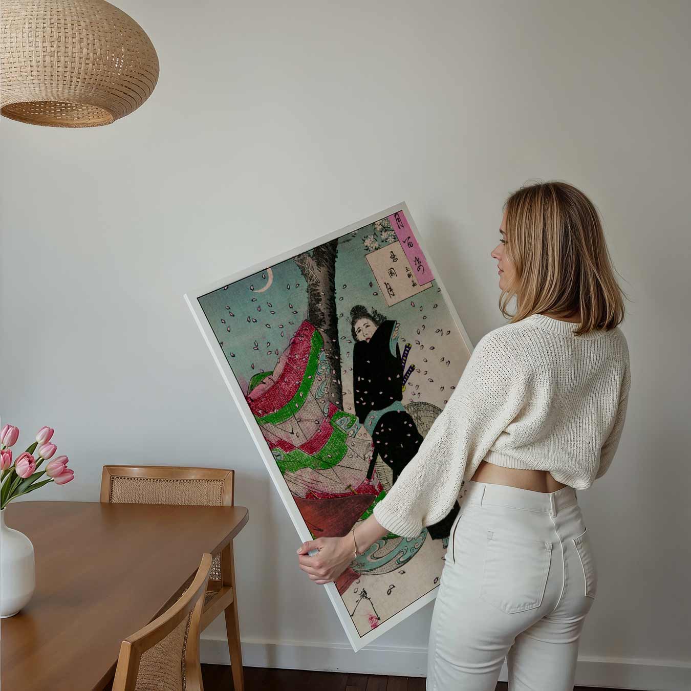 Japanse Romantiek in Bloesem Poster-WallArtistic