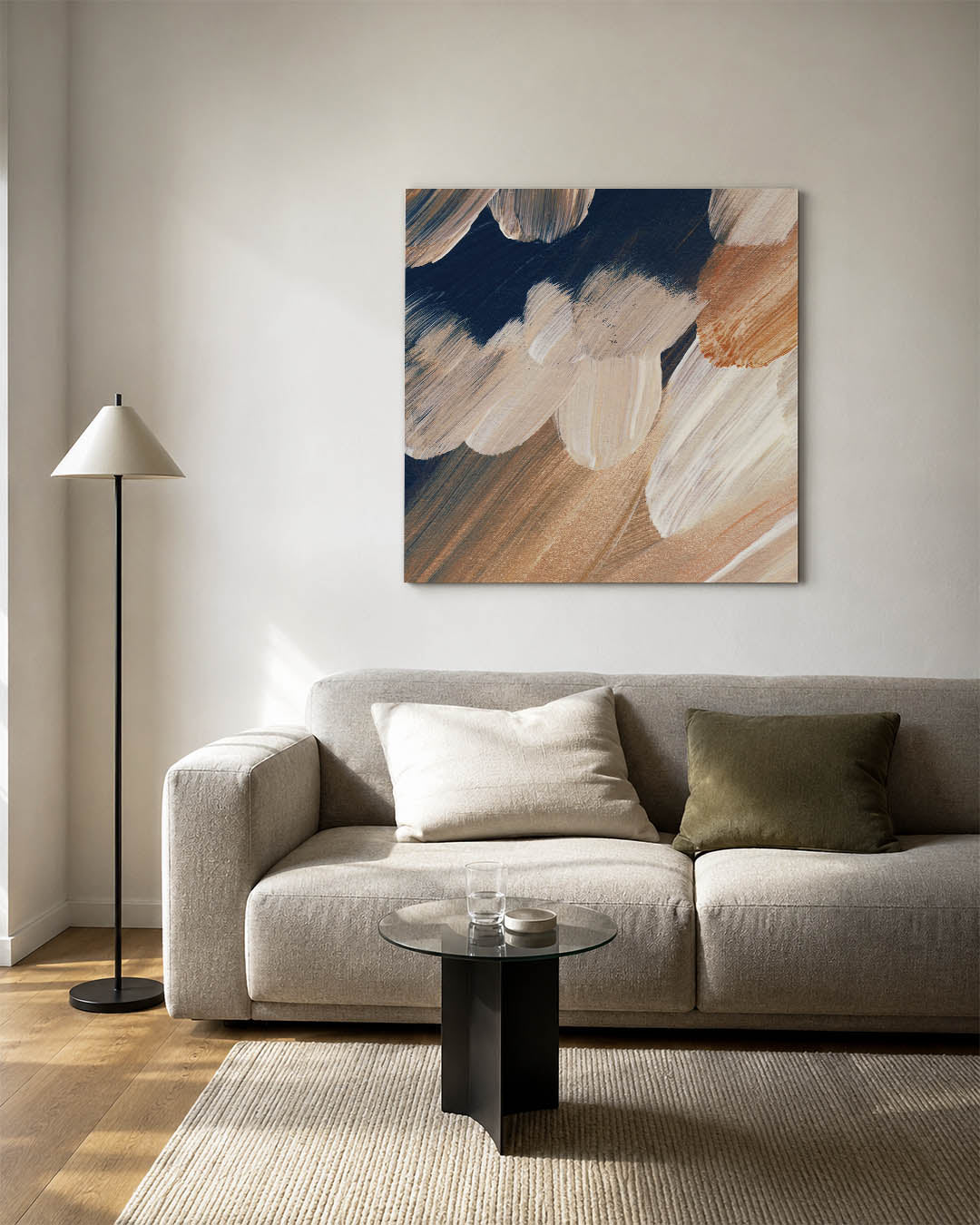Dynamische penseelstreken Kunstwerk