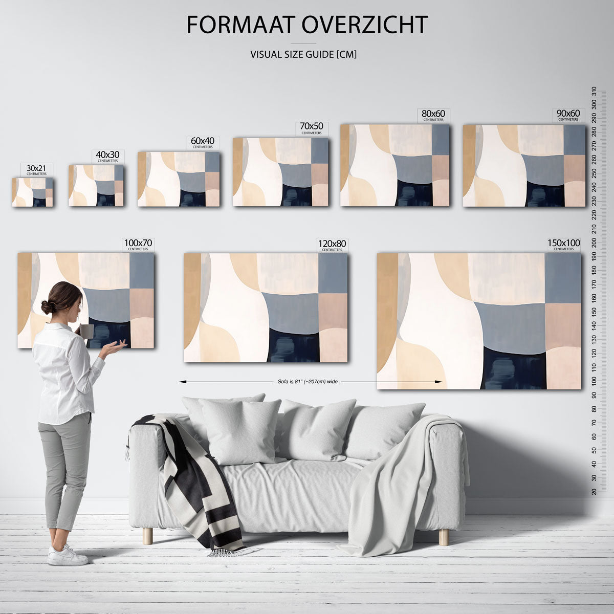 Abstracte vormen Poster