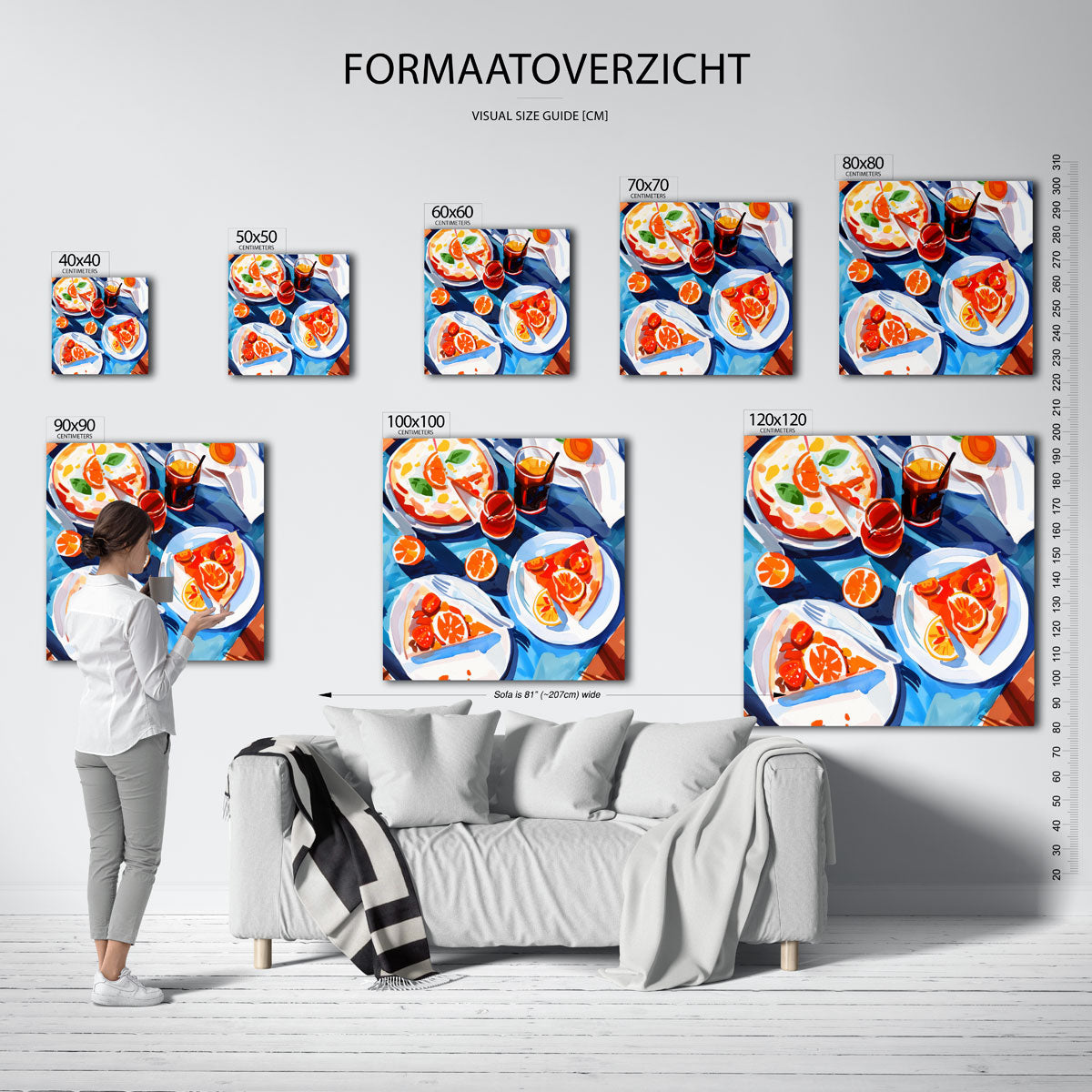 Pizza en citrus Poster