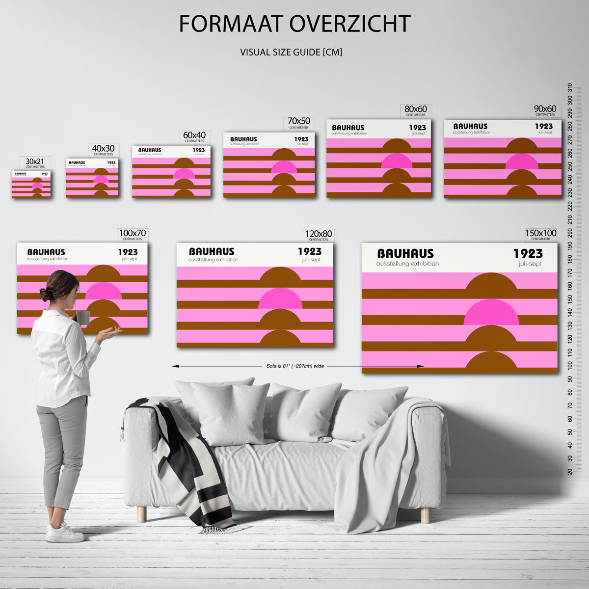Vormritme en kleur Poster