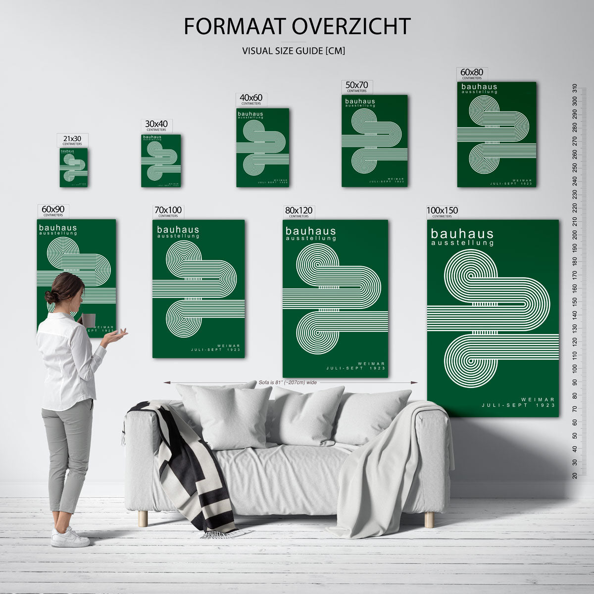 Lijnenspel en vormen Poster