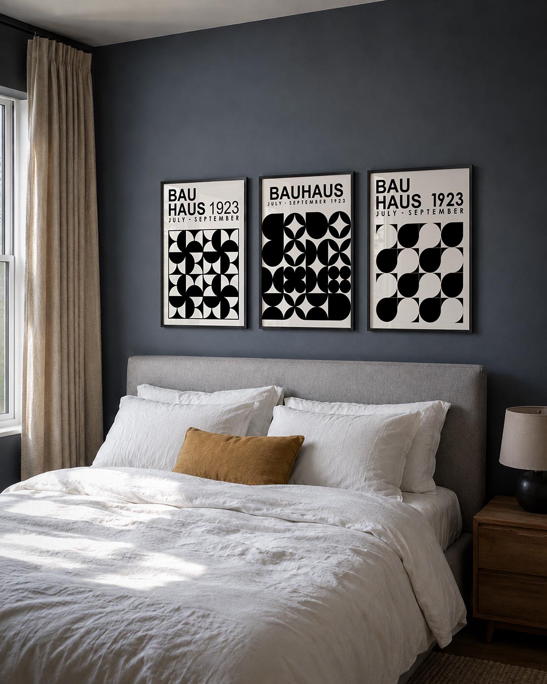 Zwart wit ritme Posterset