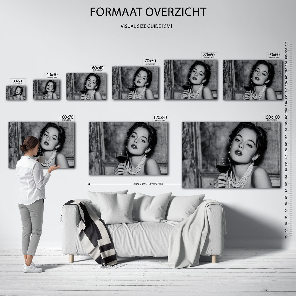 Vrouw met parels Poster