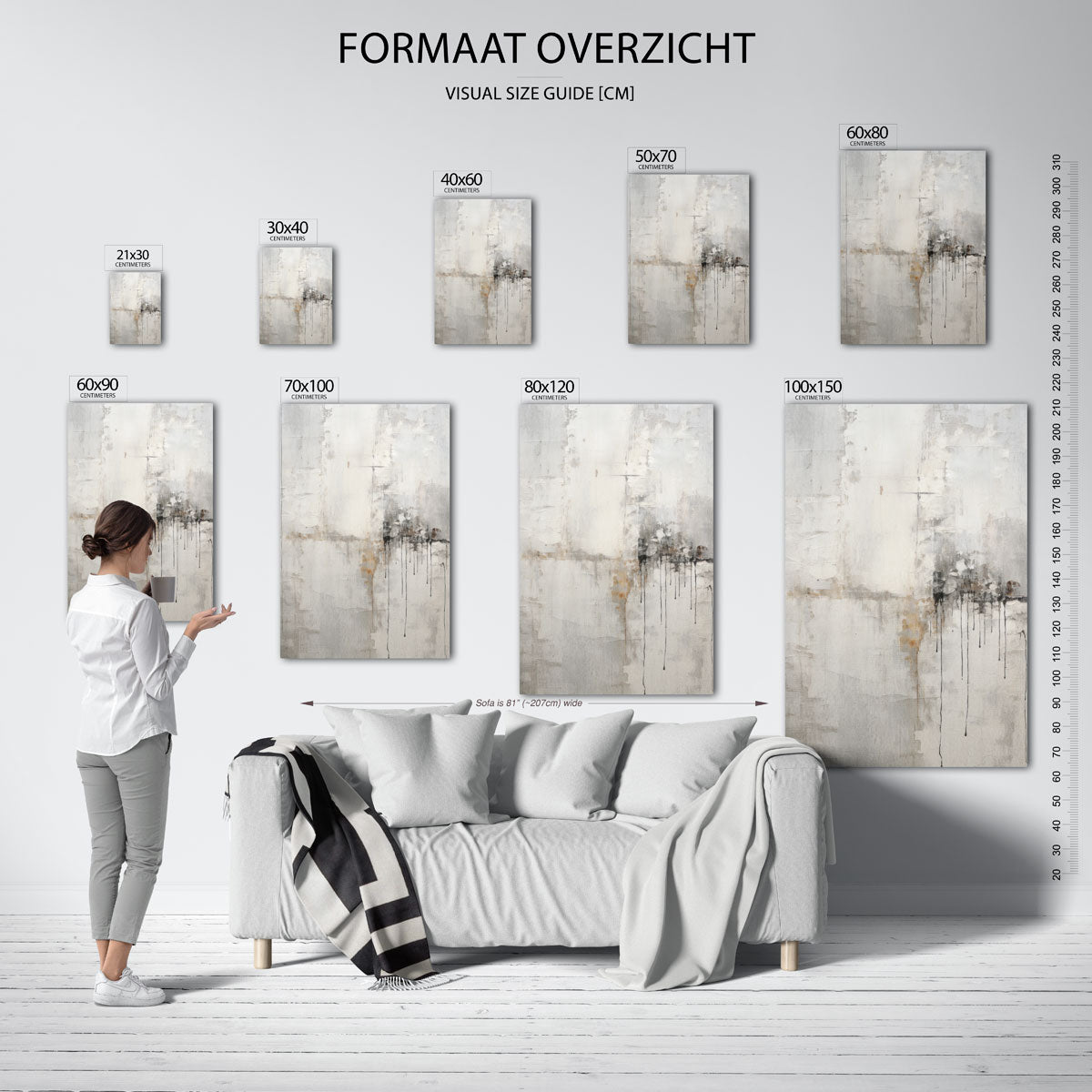 Abstracte lijnen Poster