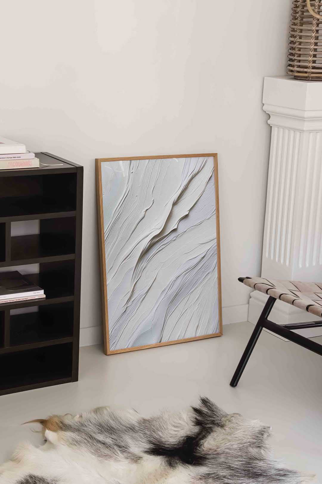 Witte textuur Poster