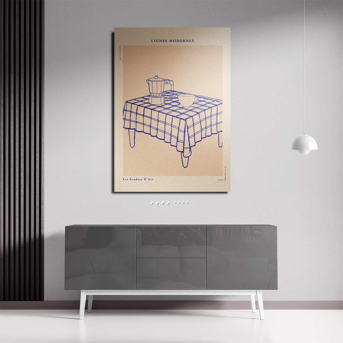 Lignes Modernes Koffietijd Kunstwerk-canvas-dibond-plexiglas-wanddecoratie-WallArtistic