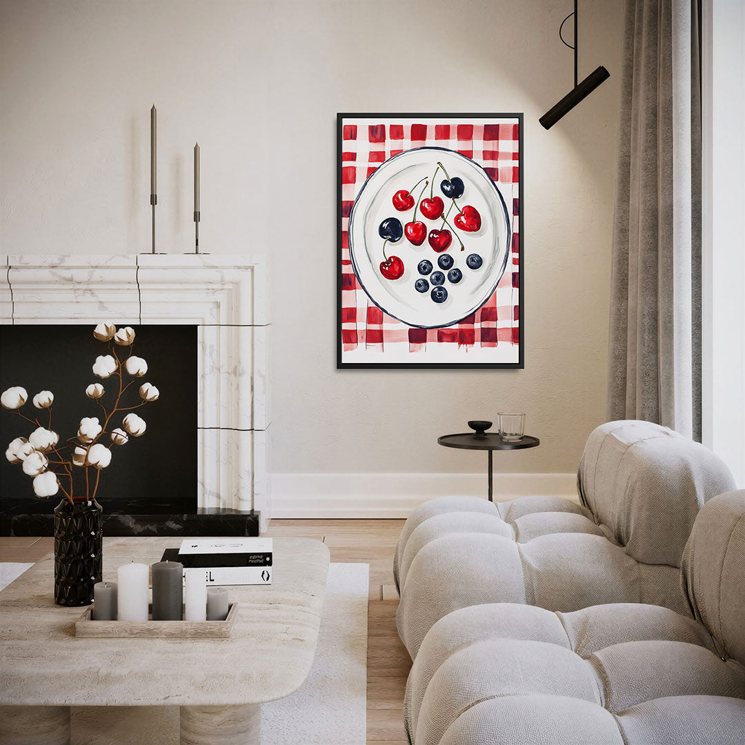 Fruit op bord Kunstwerk