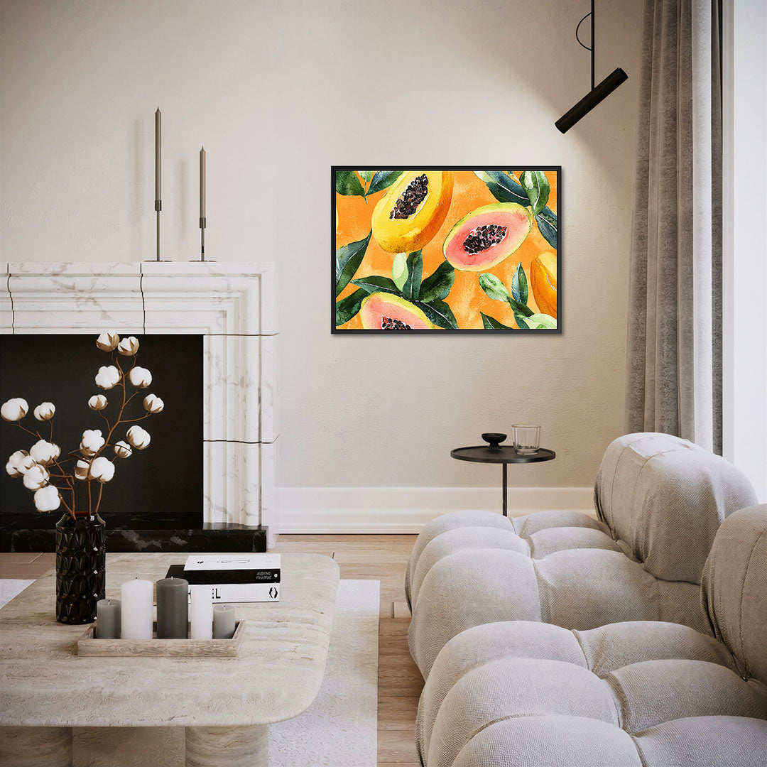 Fruit en bladeren Kunstwerk