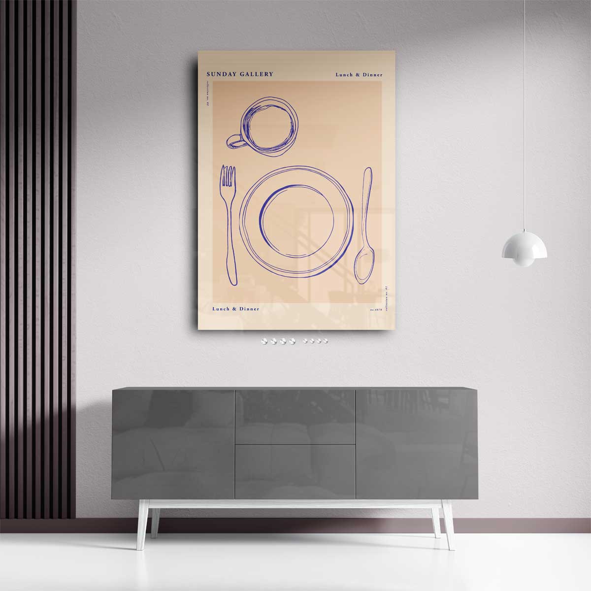 Stijlvol Eetservies Poster