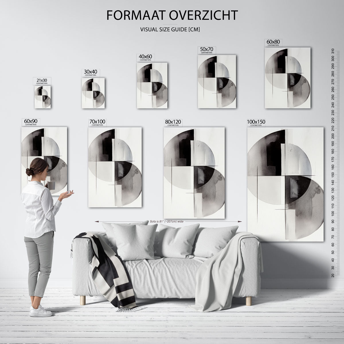 Abstracte vormen Poster