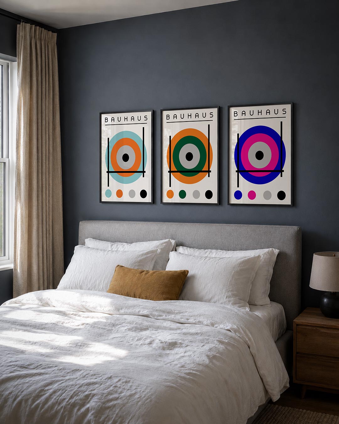 Cirkel en lijnenspel Posterset