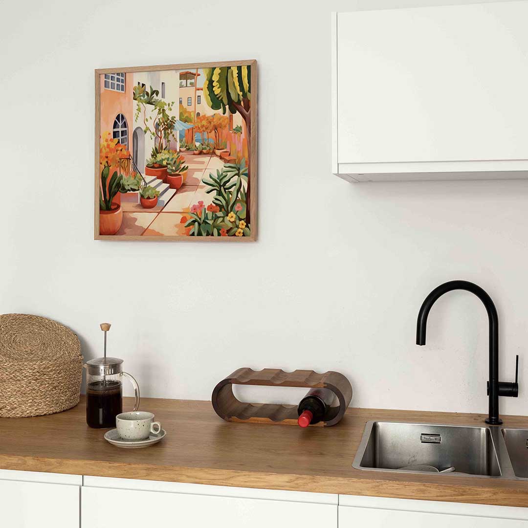 Mediterrane tuin Poster