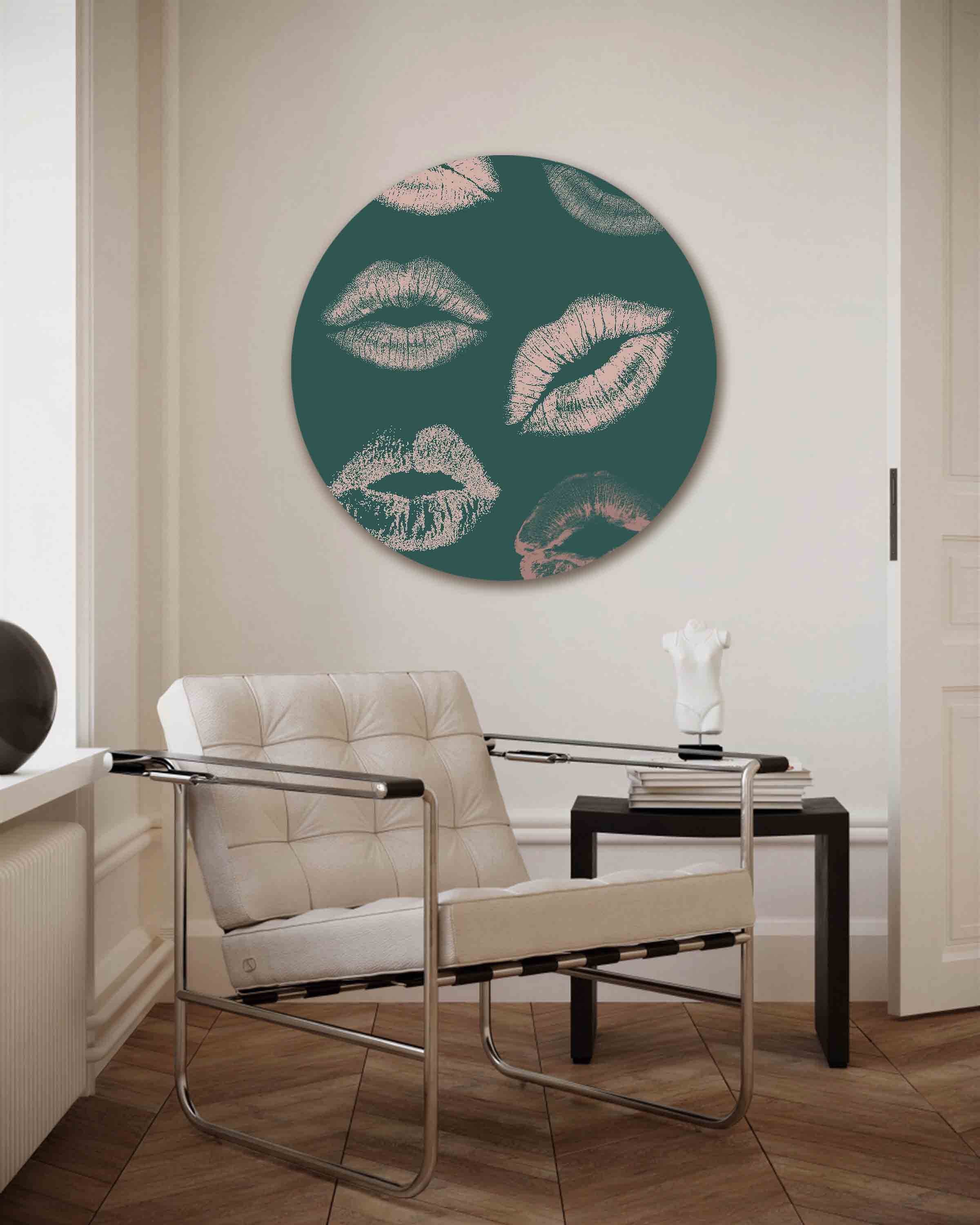 Lippenprint Muurcirkel