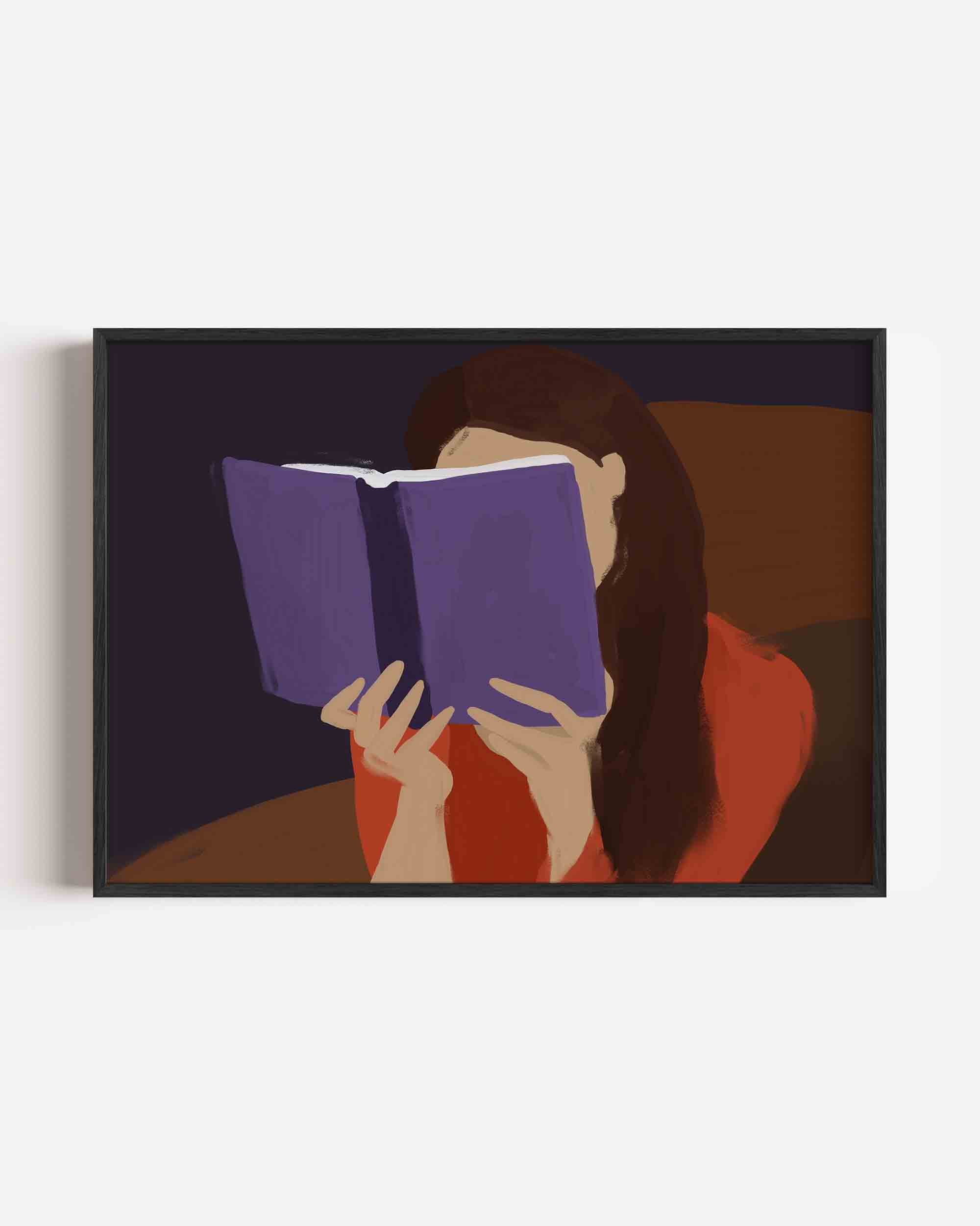 Lezende vrouw Poster