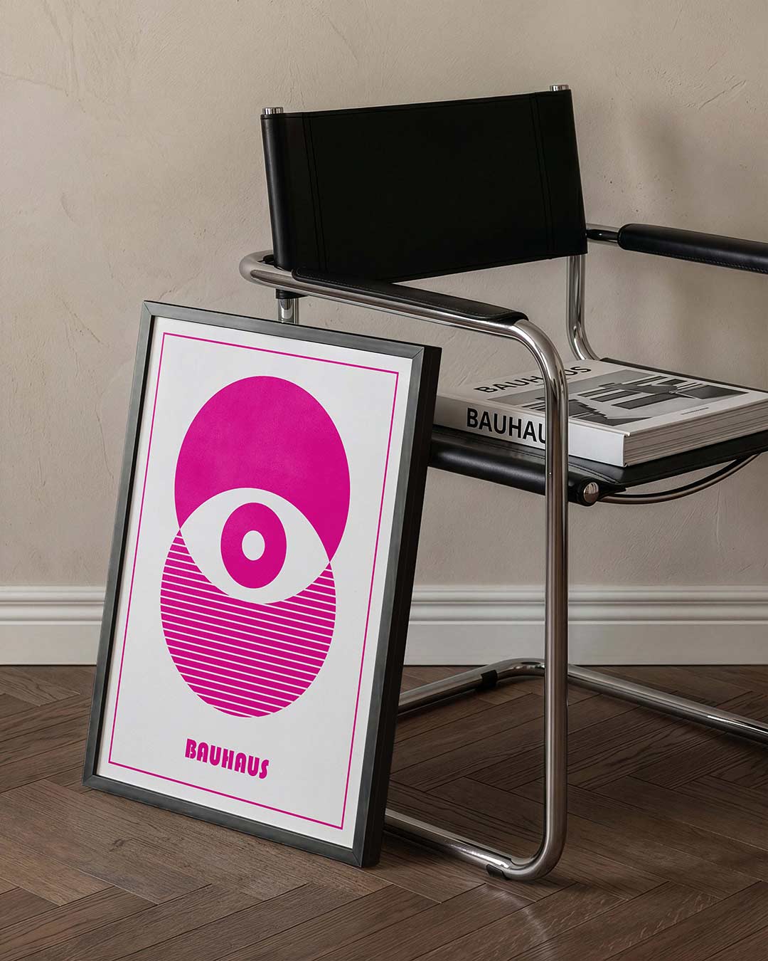 Cirkelpatroon en lijnen Poster