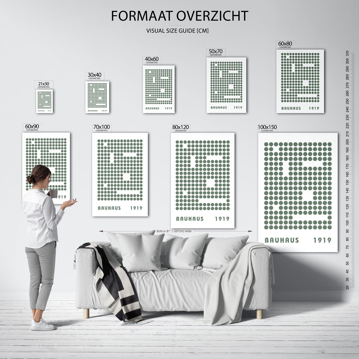Cirkelpatroon ordening Poster