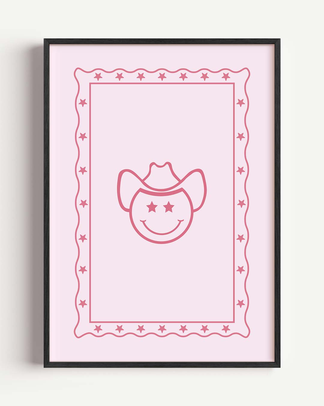 Vrolijke Cowboy Sterren Poster-WallArtistic