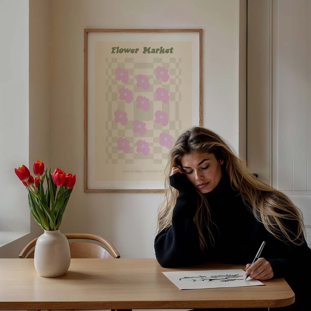 Bloemenmarkt Poster-WallArtistic
