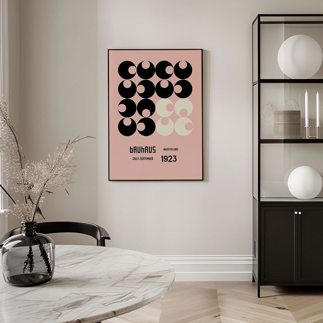 Cirkelpatroon en tekst Poster