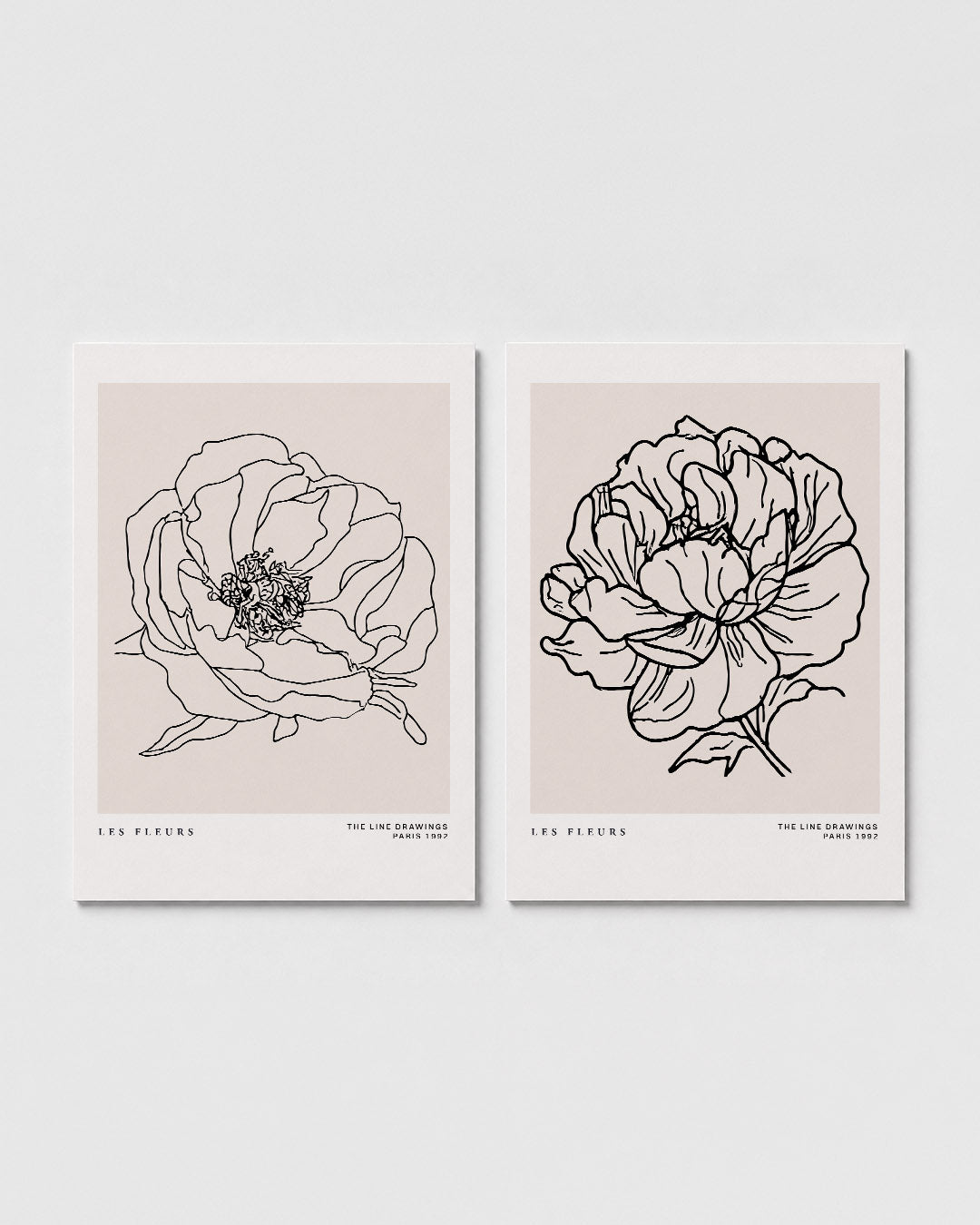 Lijnbloem harmonie Posterset