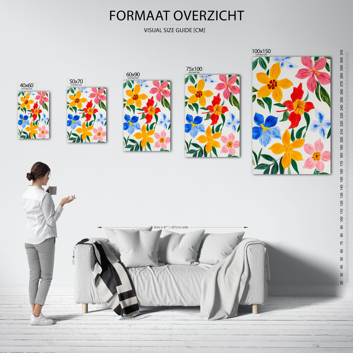Bloemencompositie Kunstwerk