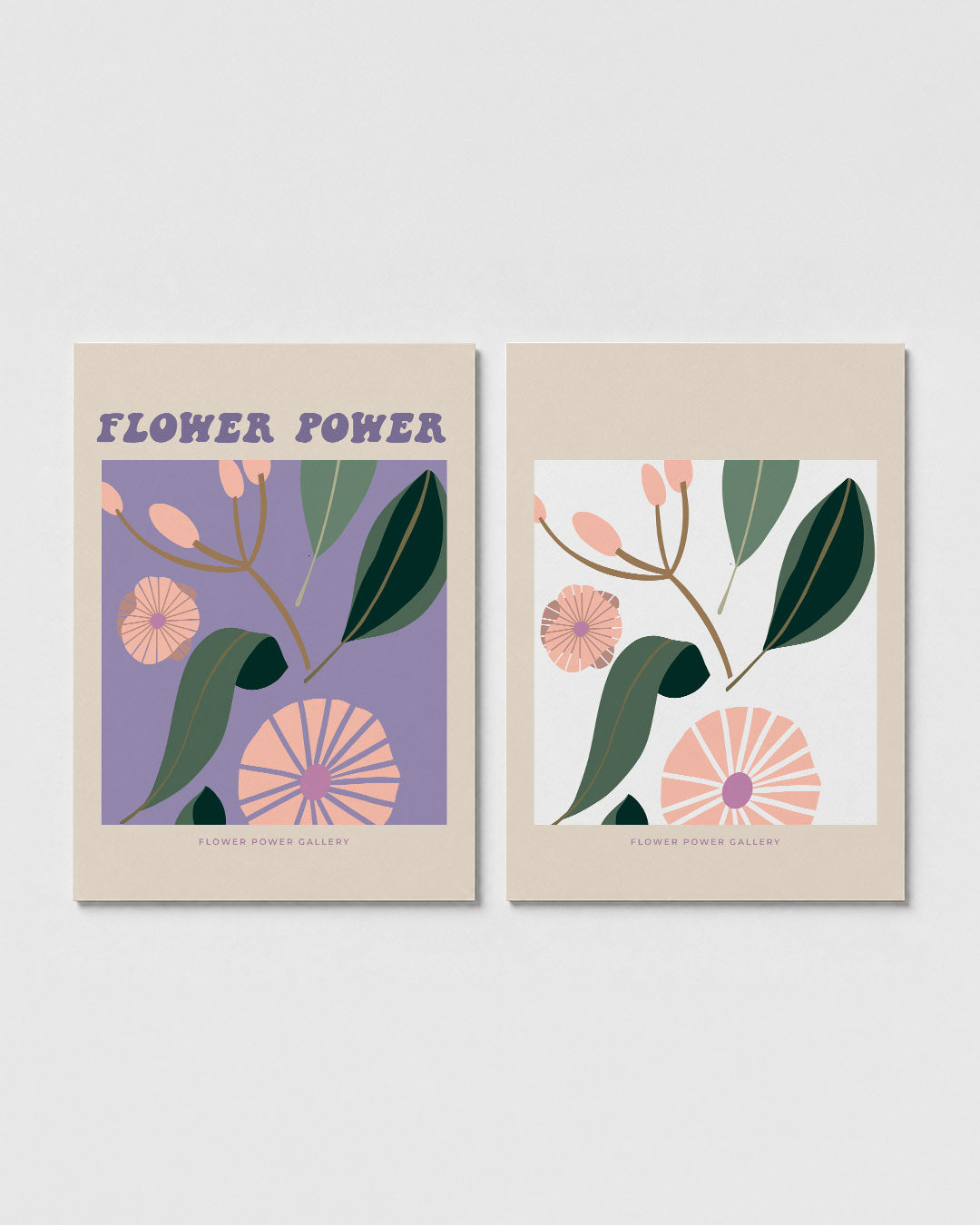 Bloemvormen en kleuren Posterset
