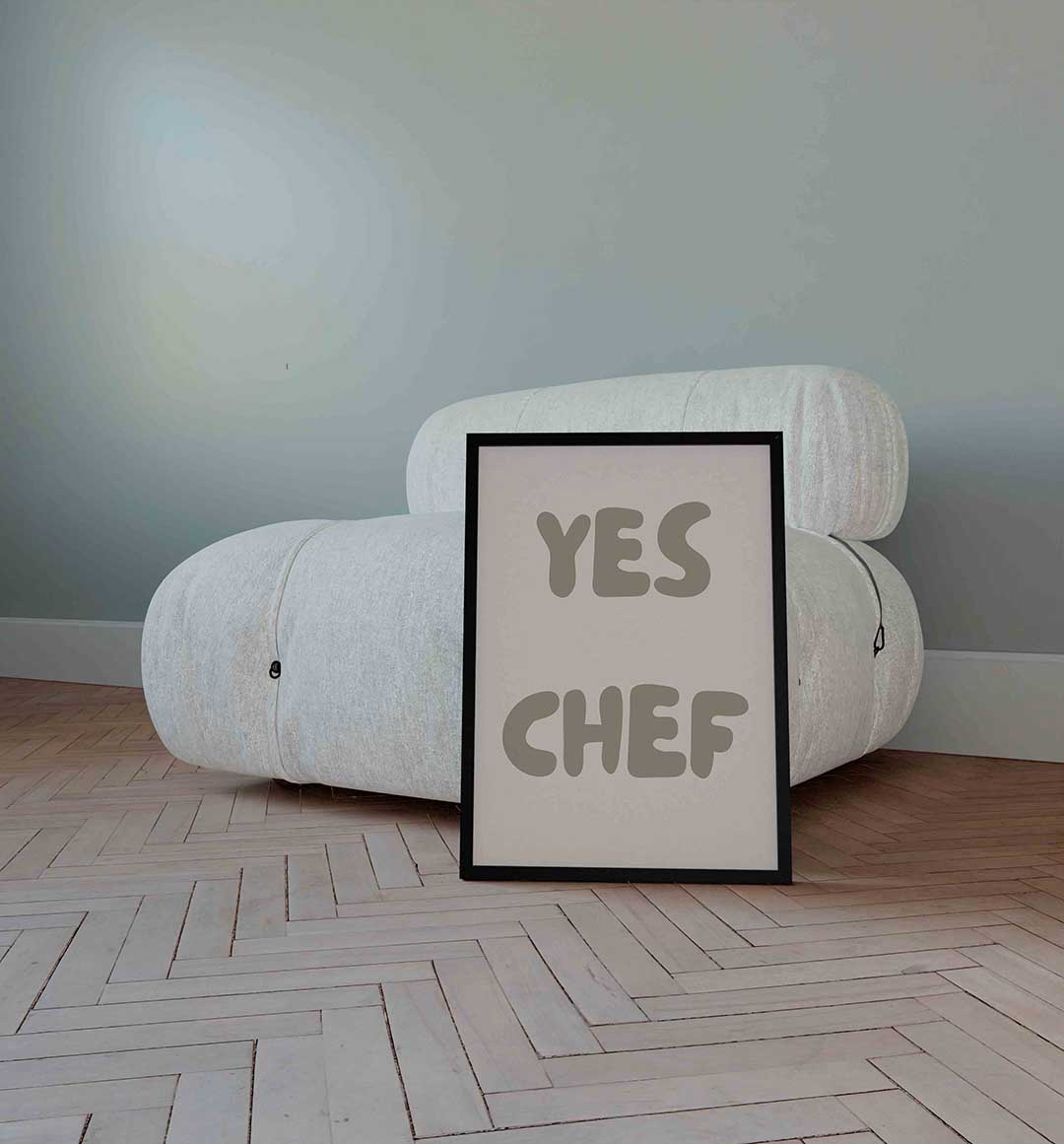 Yes chef Poster