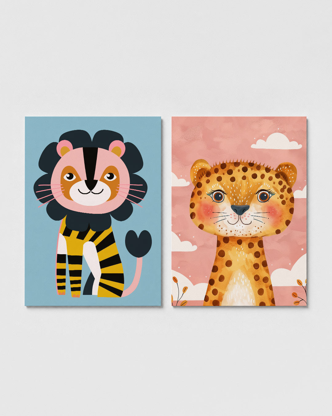 Vrolijke dierenfiguur Posterset