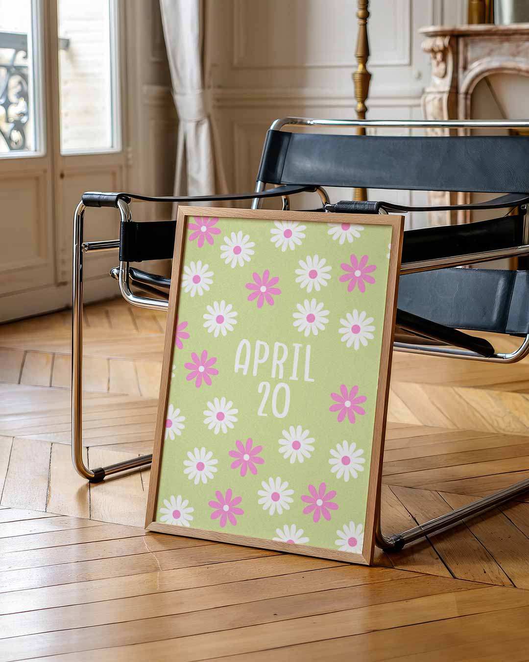 Vrolijke Bloemen Kalenderposter-WallArtistic