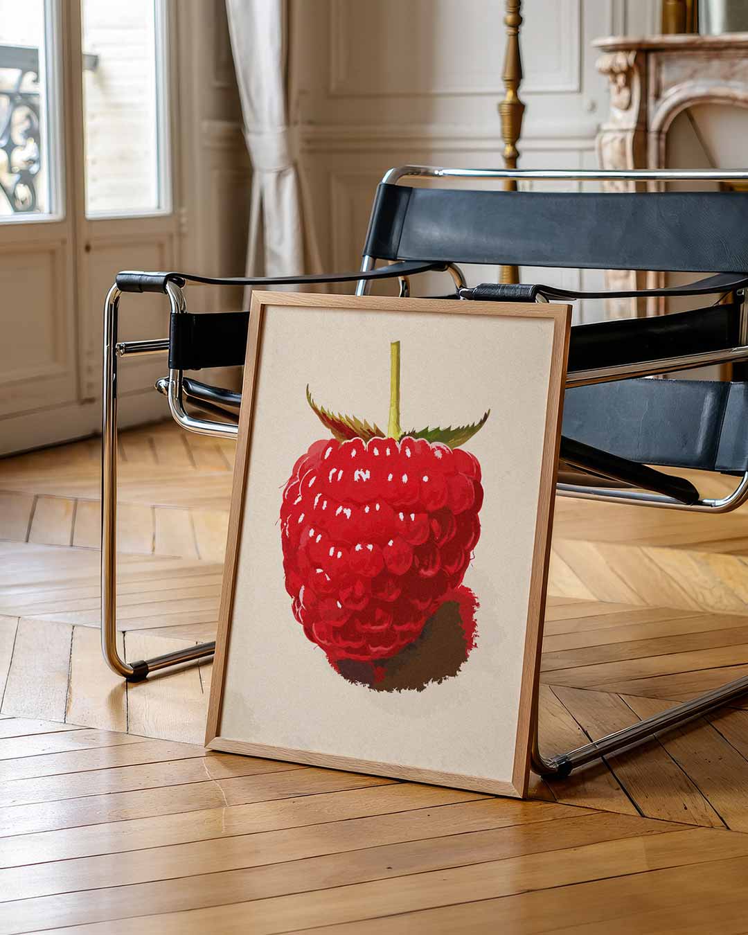 Frisse Frambozenkunst Poster-WallArtistic