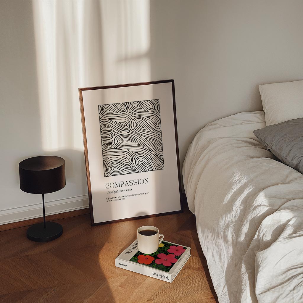 Meditatieve Compassie Poster-WallArtistic