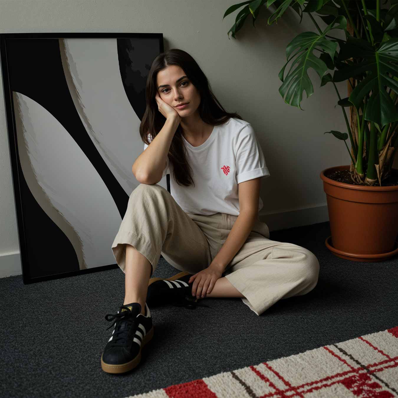 Strepen in Stijl Poster-WallArtistic