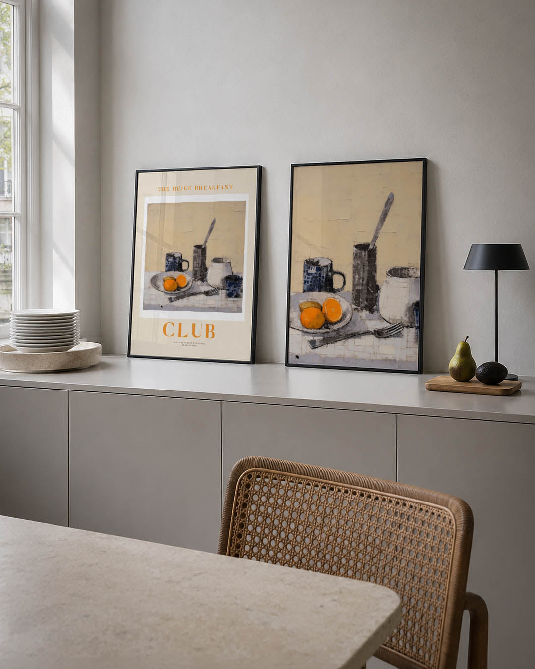 Ontbijt stilleven Posterset