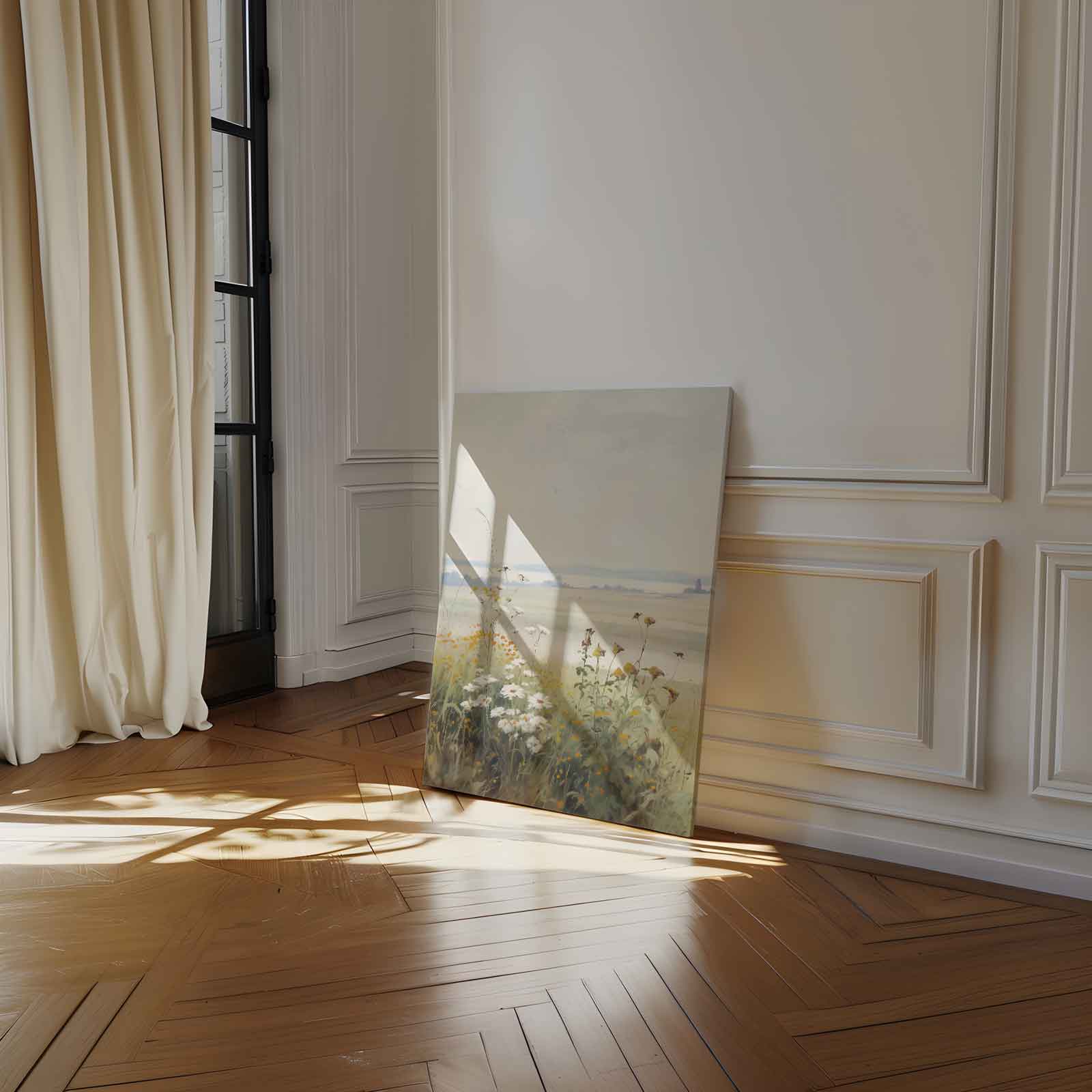 Zomerweelde in het Veld Kunstwerk-canvas-dibond-plexiglas-wanddecoratie-WallArtistic