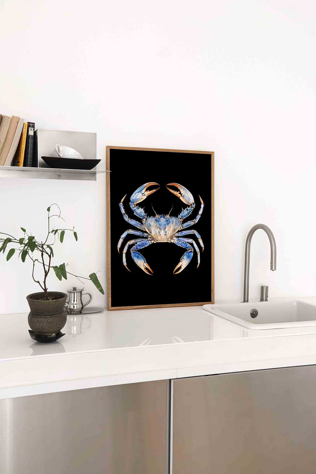 Blauwe krab Poster