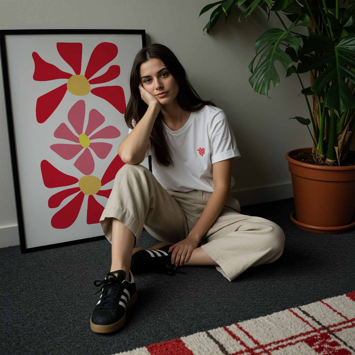 Bloemenvlucht Poster-WallArtistic