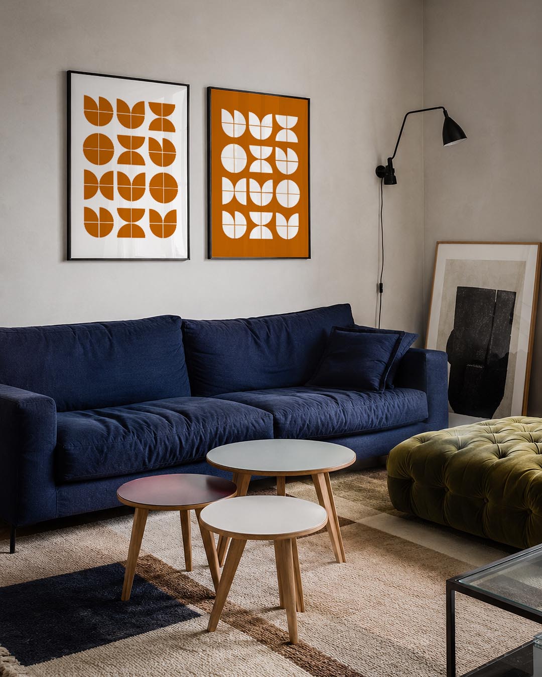 Vormritme en kleur Posterset