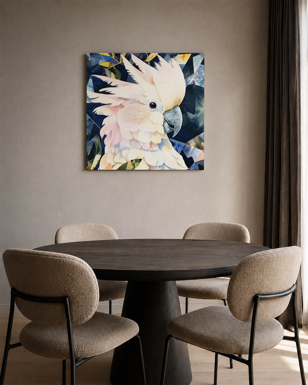 Geometrische vogel Kunstwerk