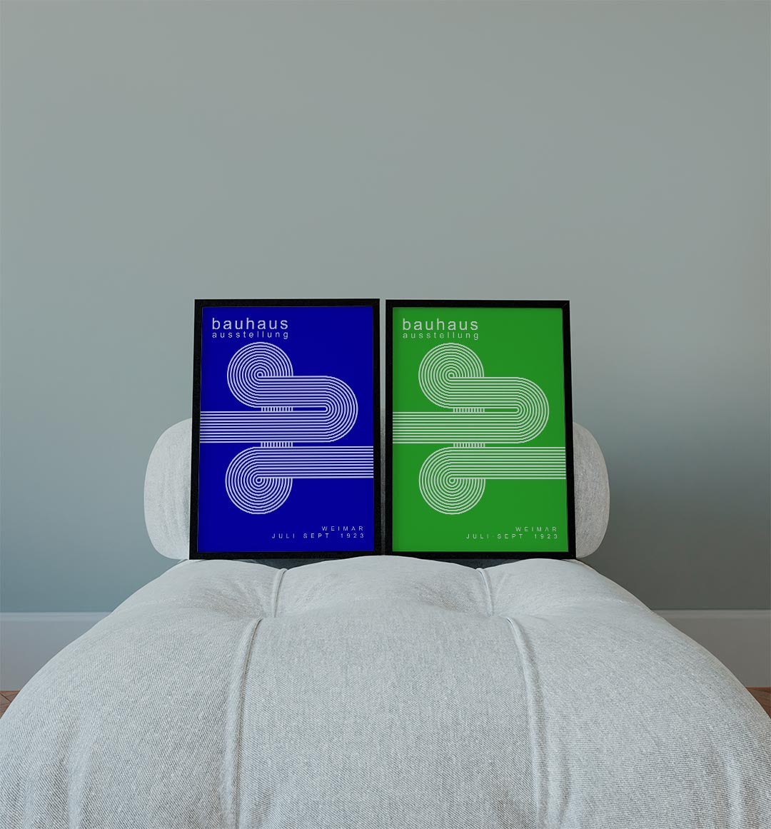 Lijnen en cirkelpatronen Posterset