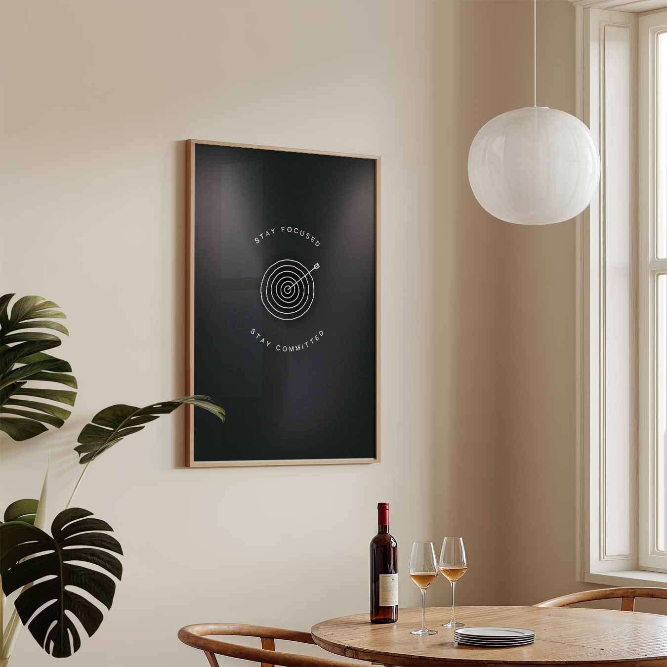 Stay Focused Target Poster-WallArtistic