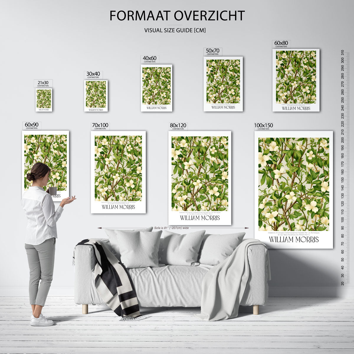 Bloemen en bladeren Poster