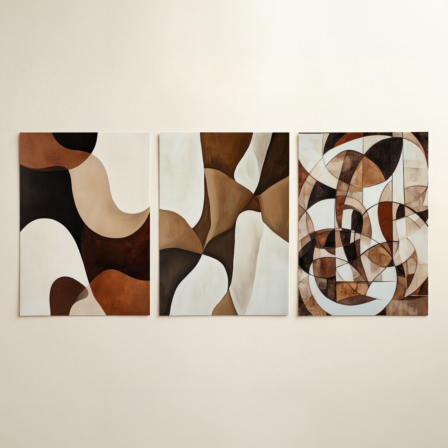 Vloeiende kleurvlakken Posterset