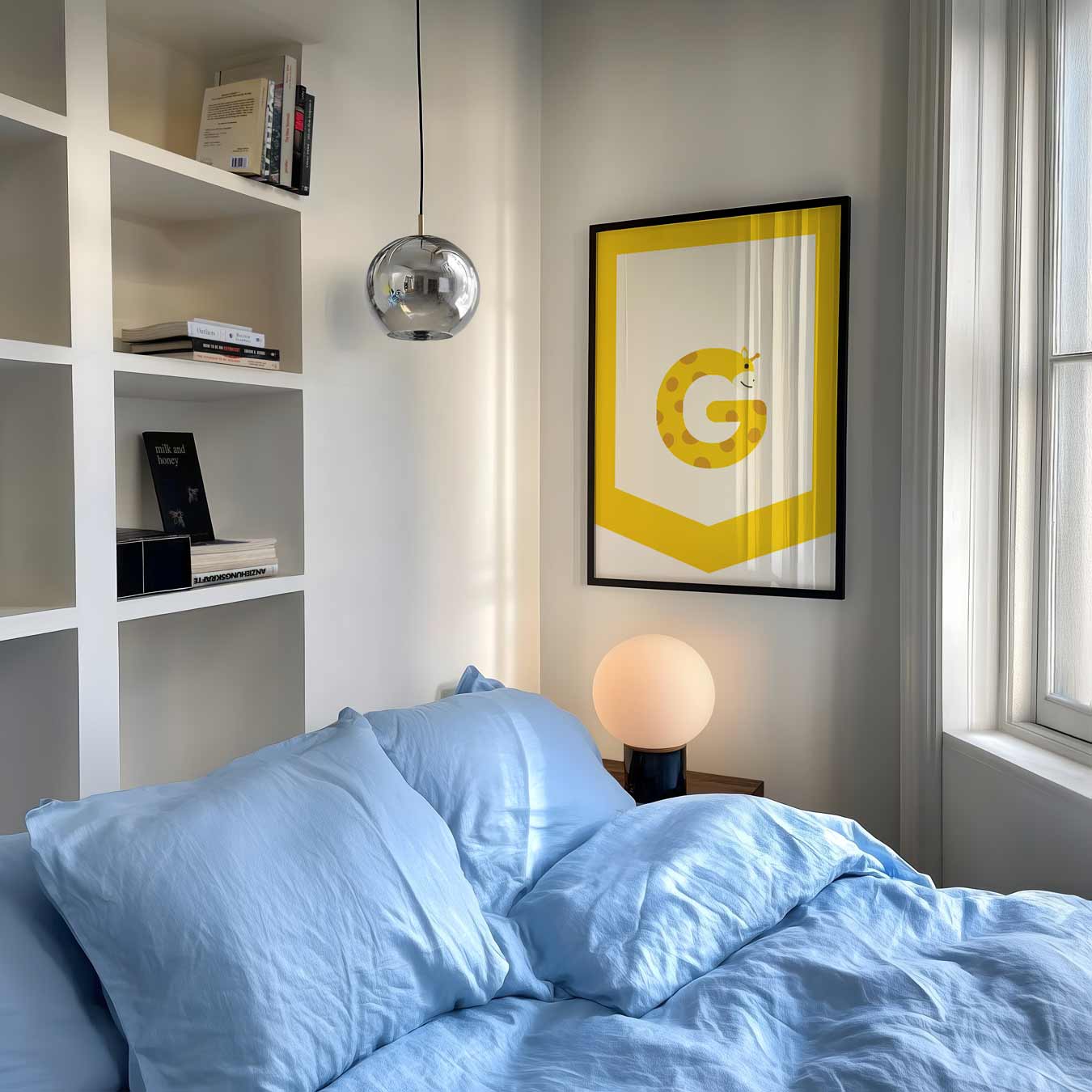 Vrolijke Giraffe Alfabet Poster-WallArtistic