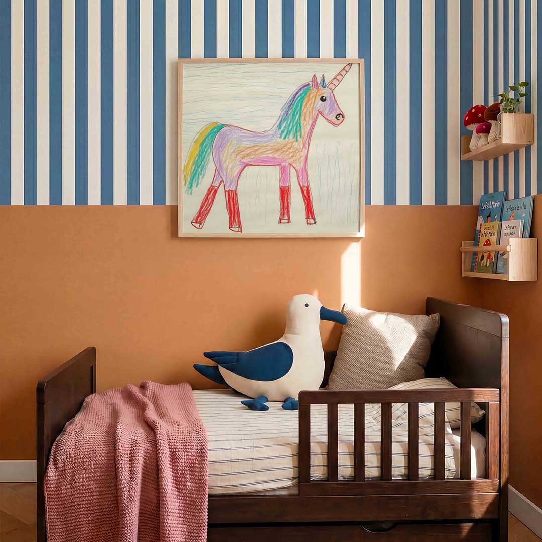 Eenhoorn in regenboogkleuren Poster